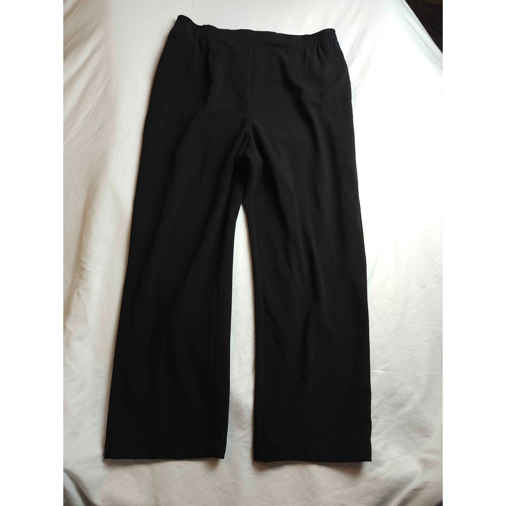 Koret Dress Pants Womens 16 Black Travel Careerwear Office Siren Corporate Chic